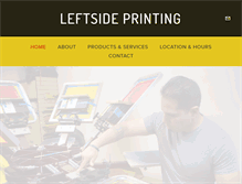 Tablet Screenshot of leftsideprinting.com